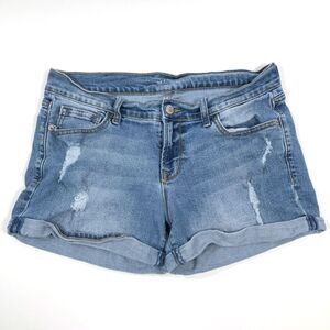 Old Navy Mid-Rise Non-Stretch Denim Shorts Size 6